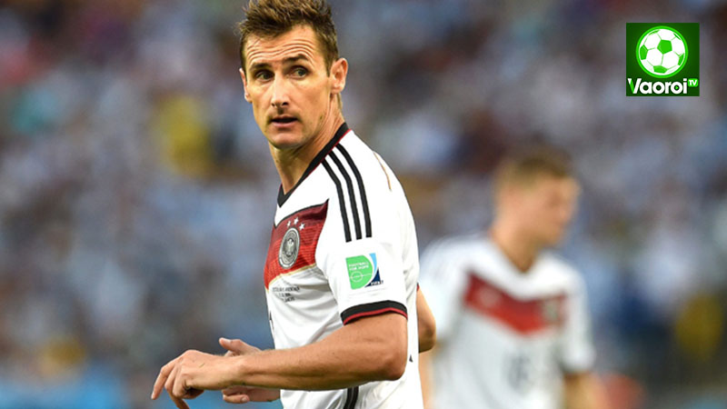 Miroslav Klose cầu thủ ghi nhiều bàn thắng nhất trong lịch sử World Cup